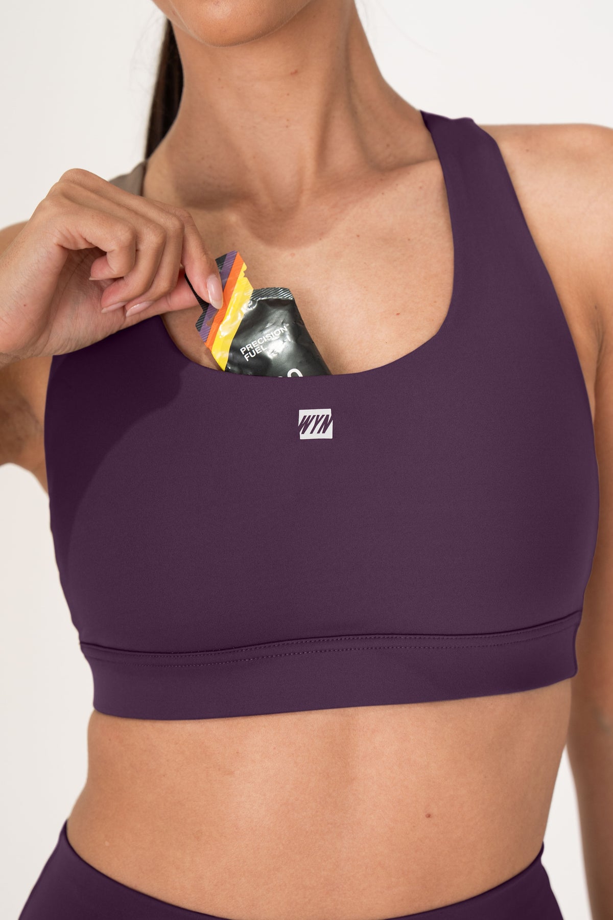 Women's Stash Racerback Bra - Plum