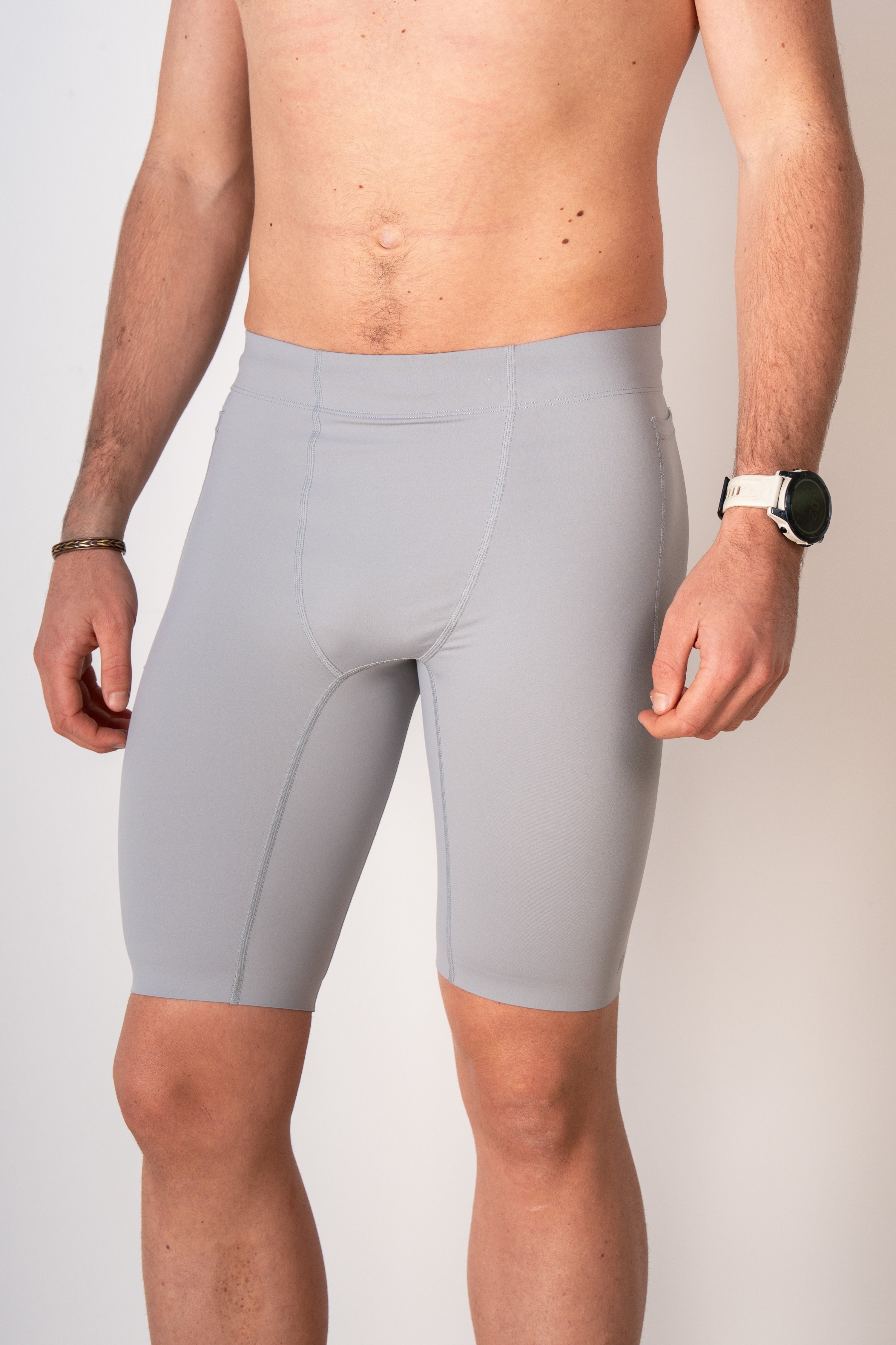 Men's Race Half Tights - Platinum