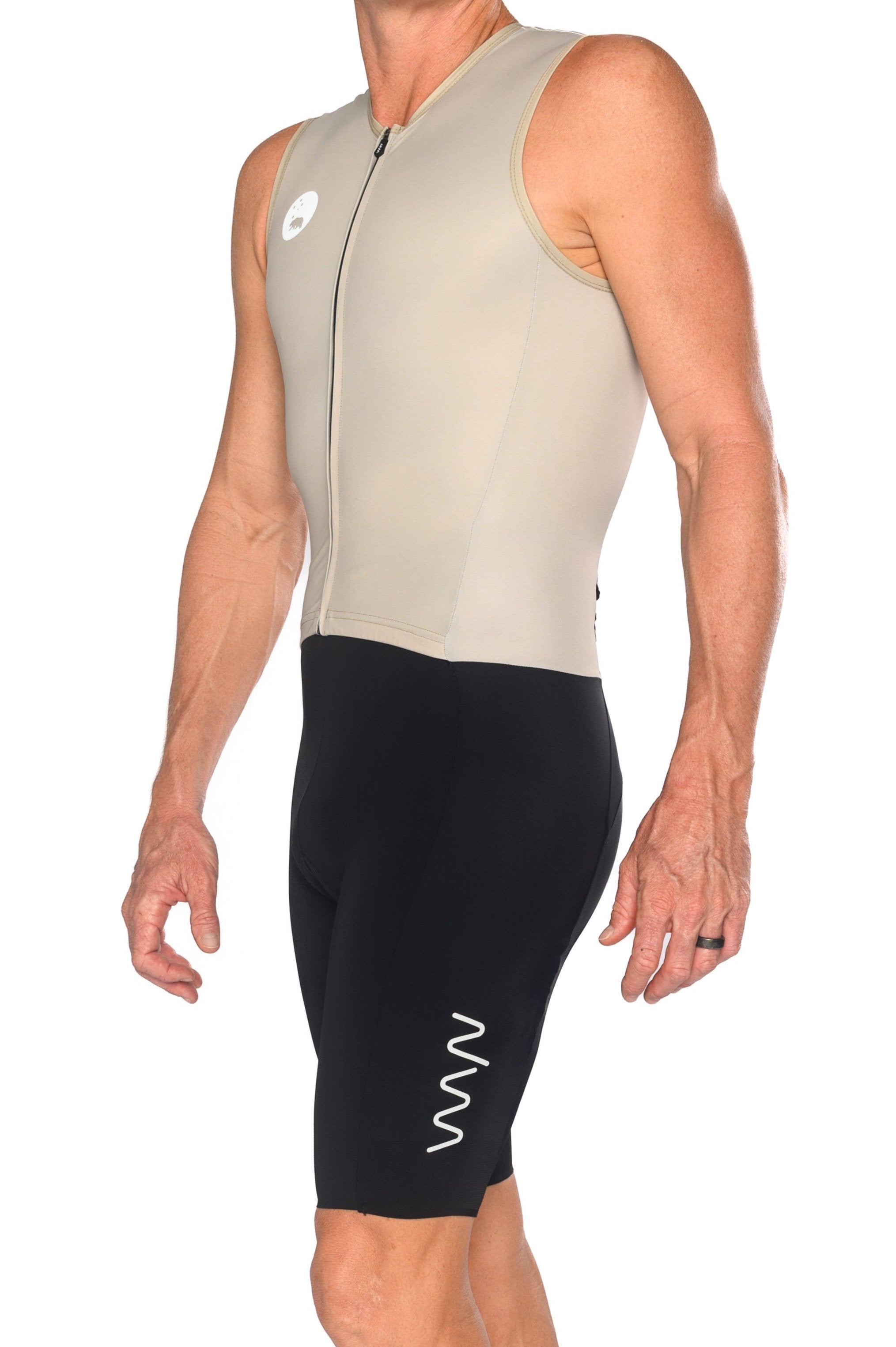 Men's Velocity Sleeveless Tri Suit - Champagne