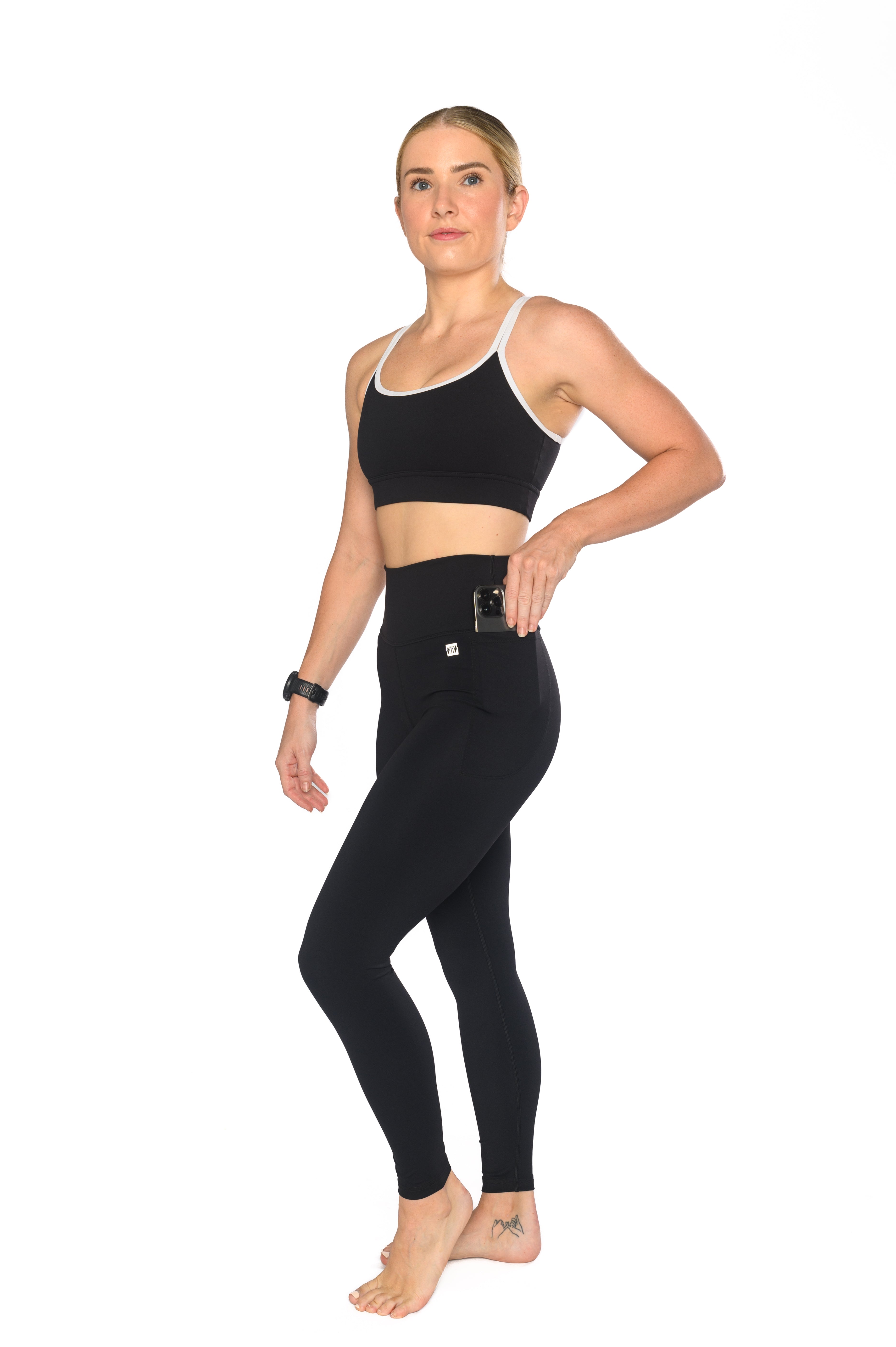 Women's Flow & Go Full Length Tights - Black