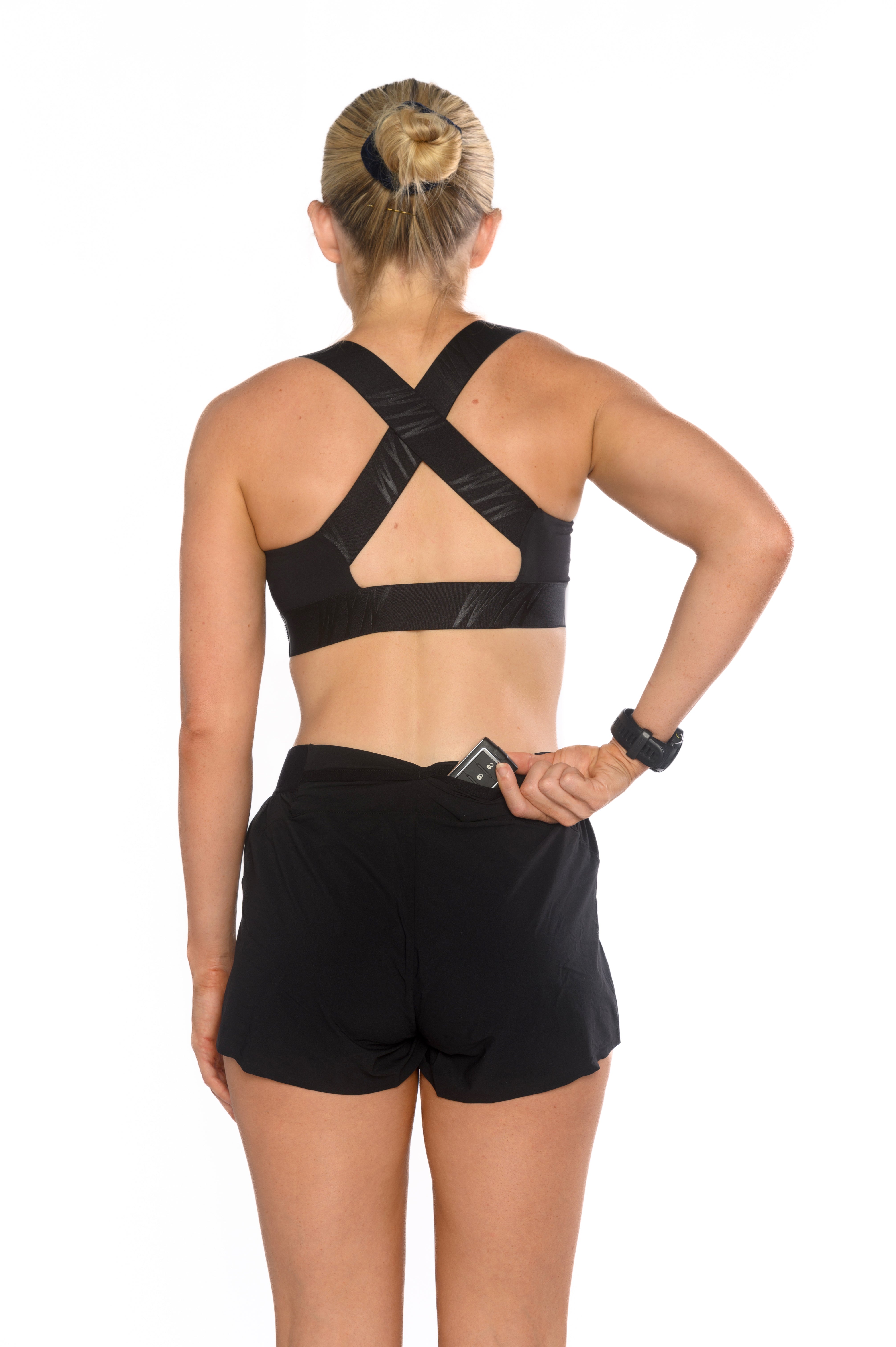 Women's Fly Run Shorts (3") - Black