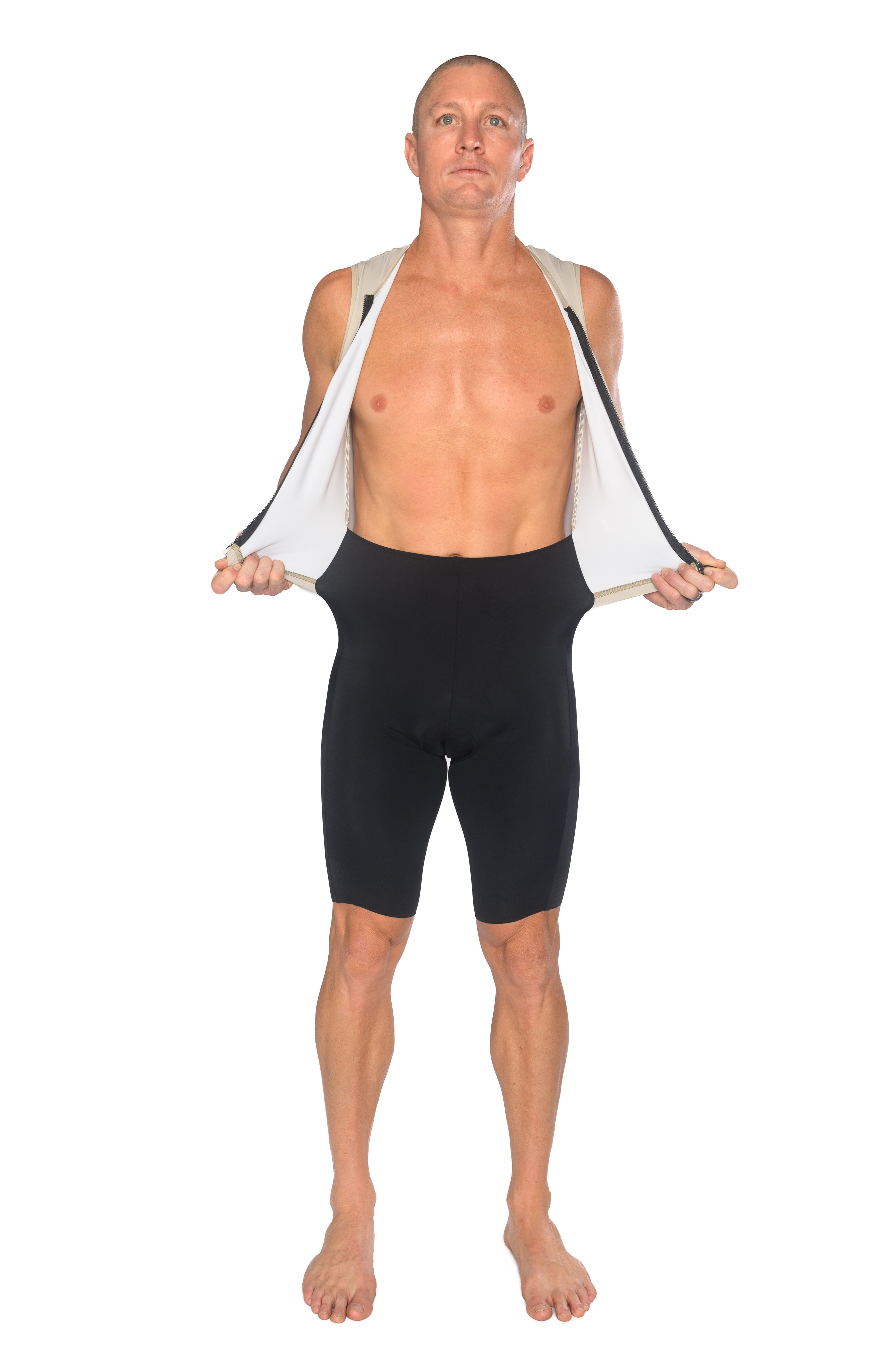 Men's Velocity Sleeveless Tri Suit - Khaki