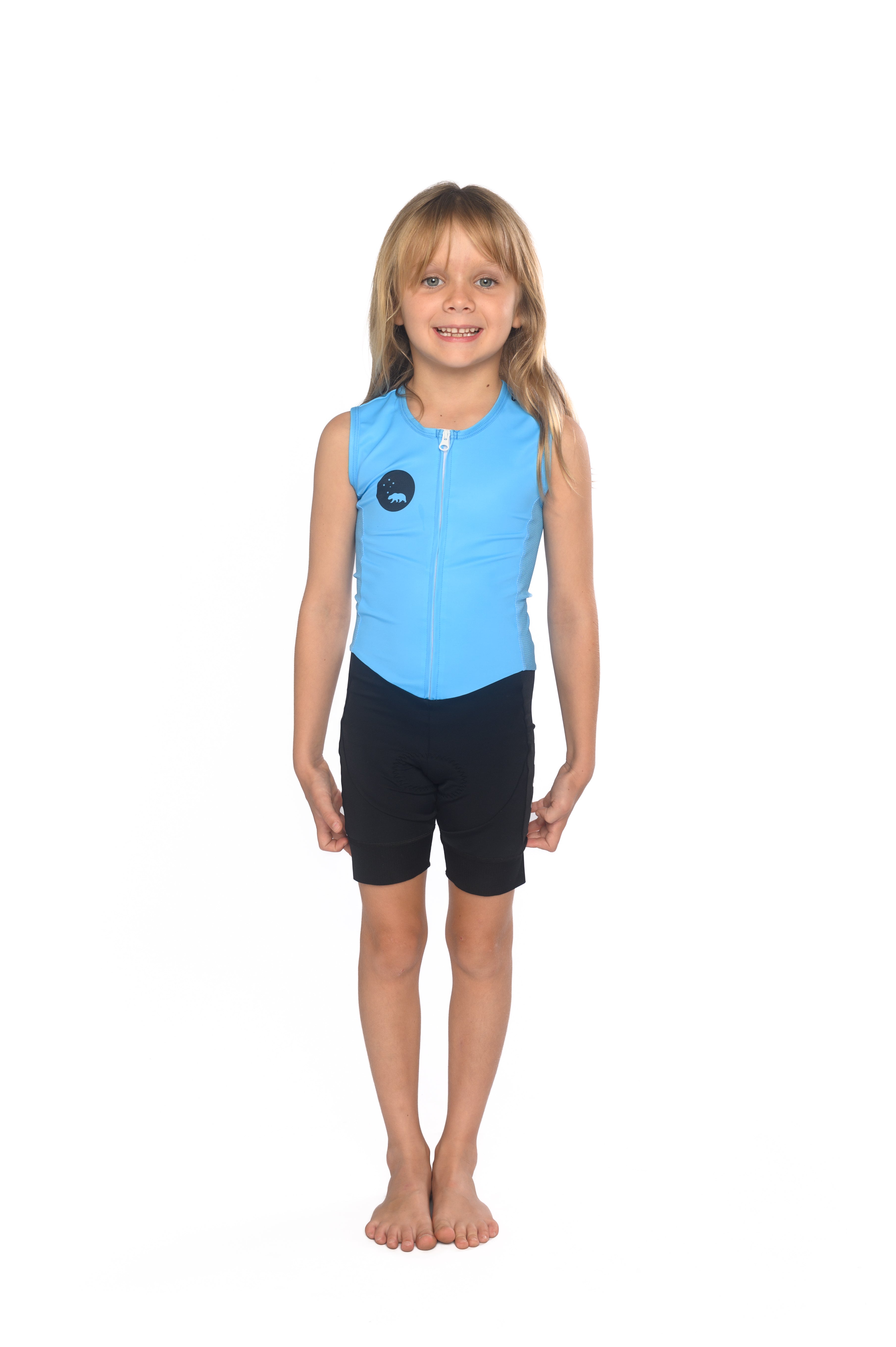 Unisex Youth Triathlon Suit - Sky Blue