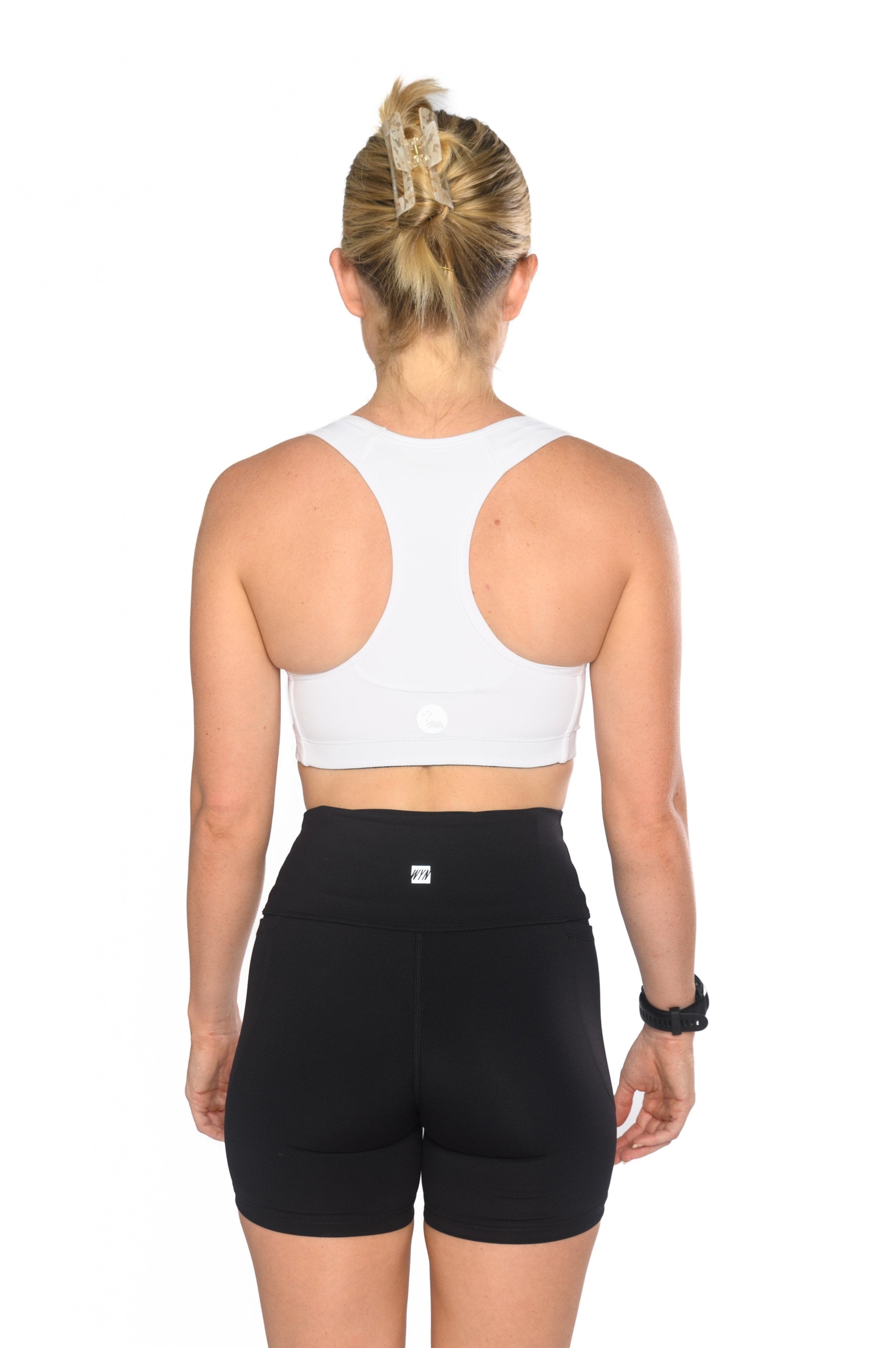 Women's Racergirl Racerback Sports Bra - White