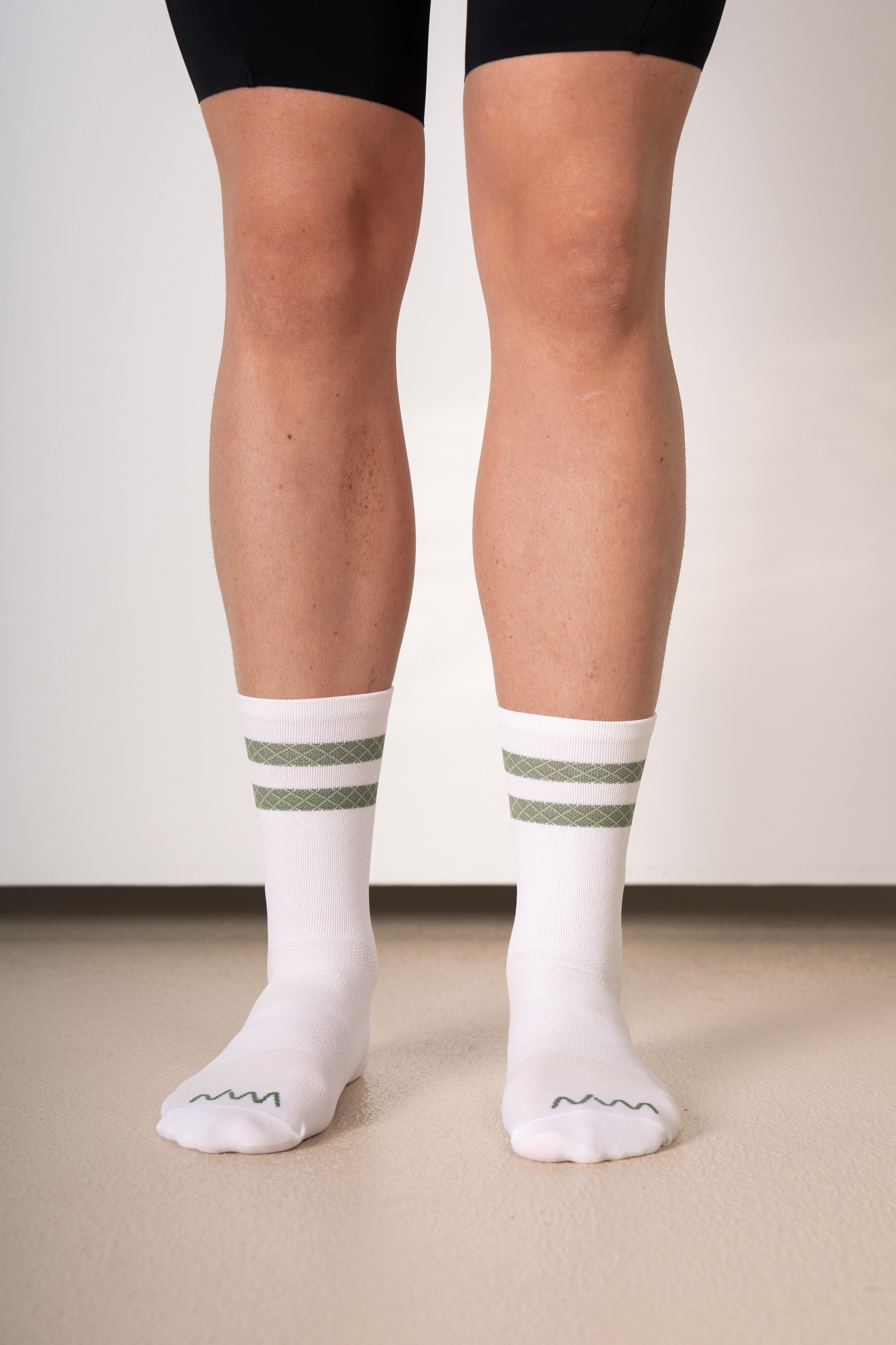 Two-Stripe Sock - Sage Green