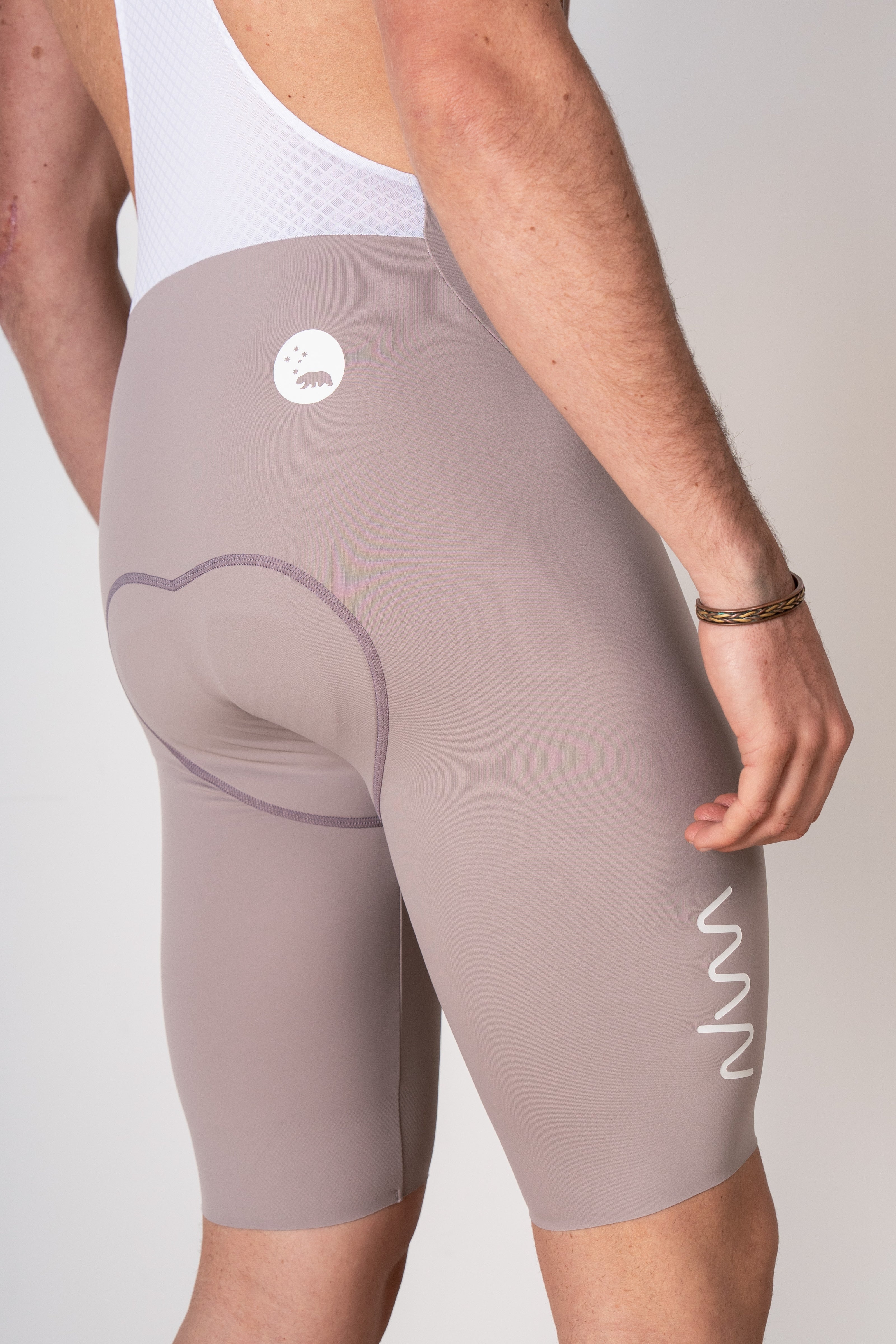 Men's Velocity 3.0 Cycling Bib Shorts - Taupe