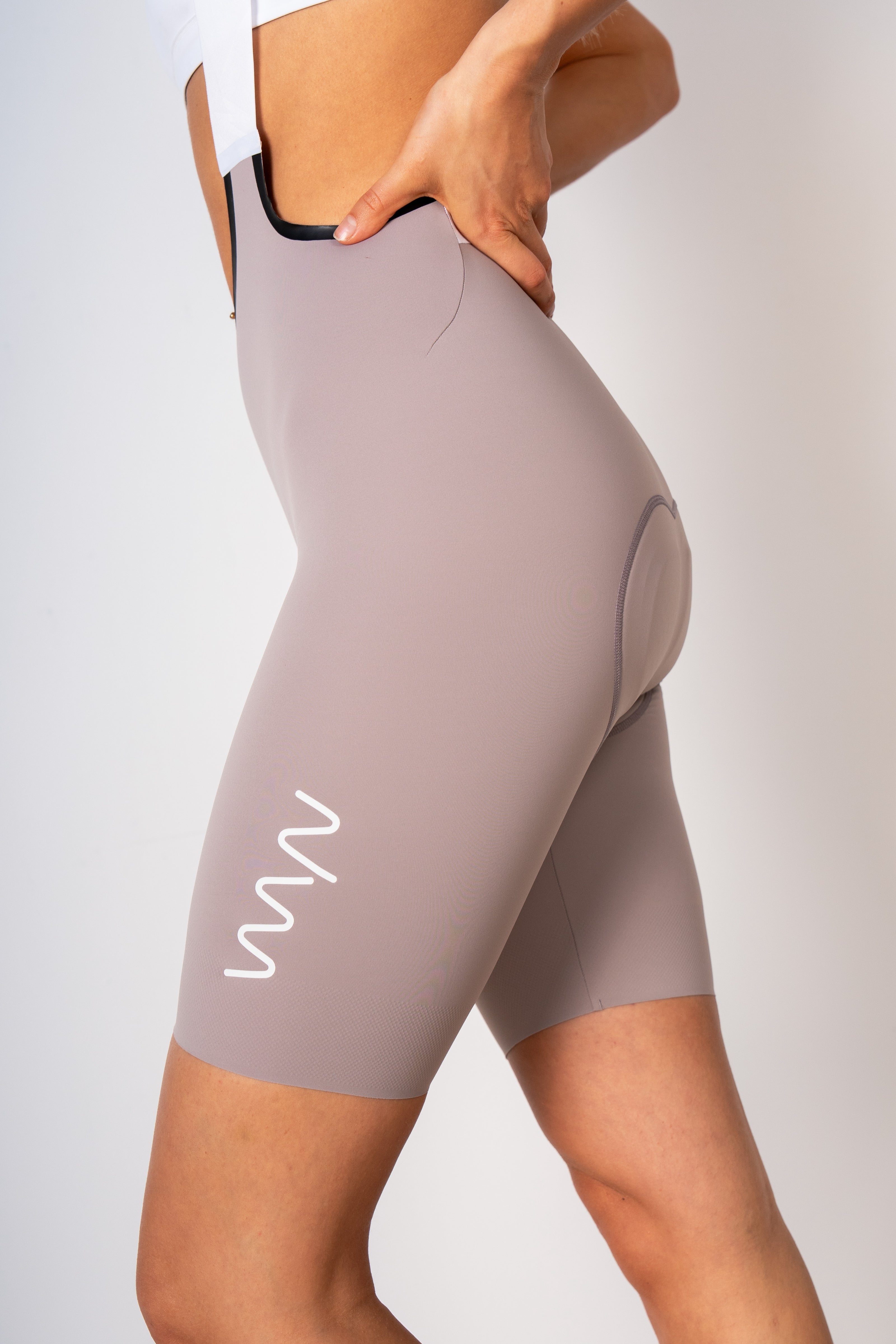 Women's Velocity 3.0 Cycling Bib Shorts - Taupe