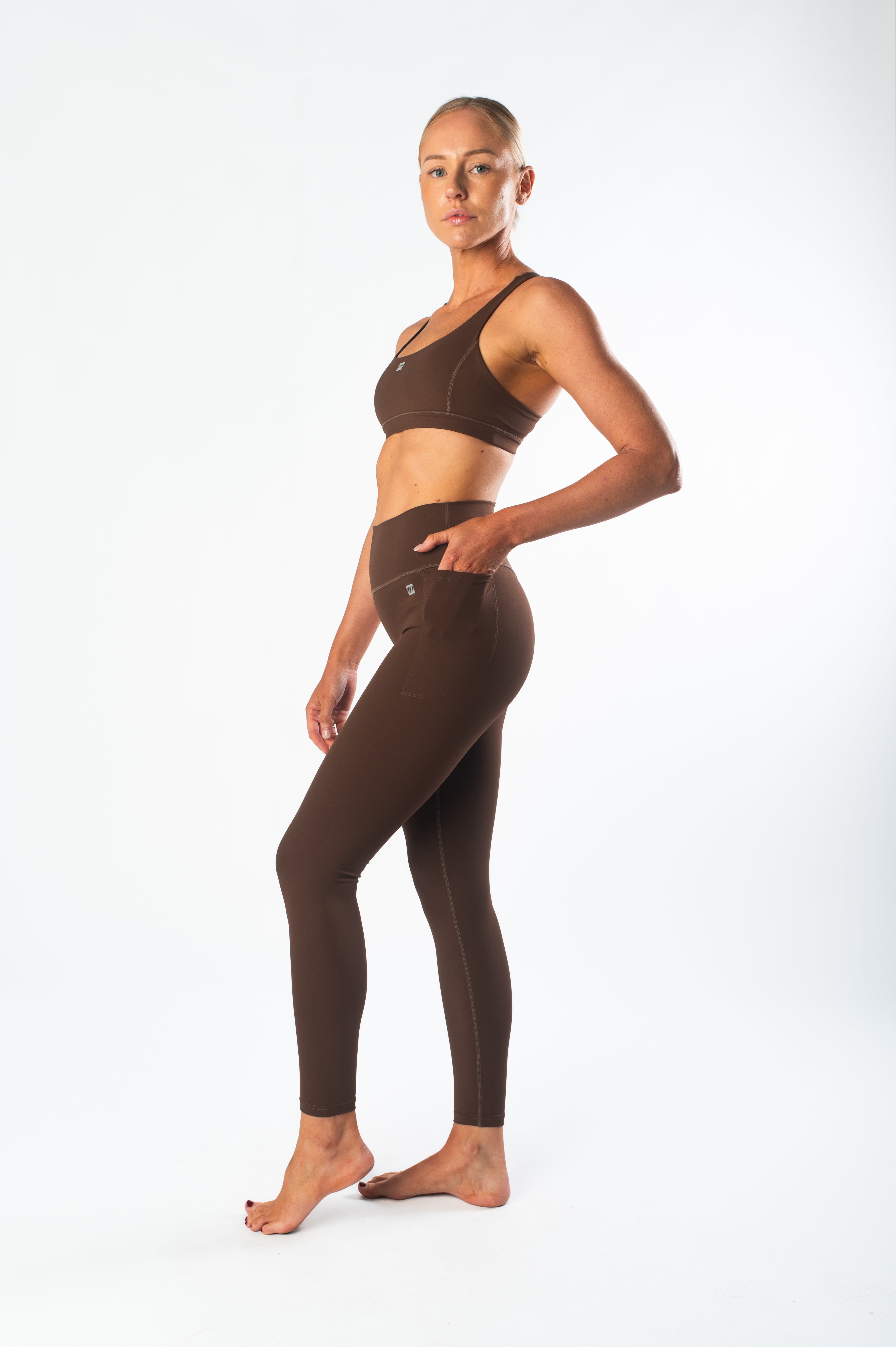 Women's Flow & Go Full Length Legging - Cocoa