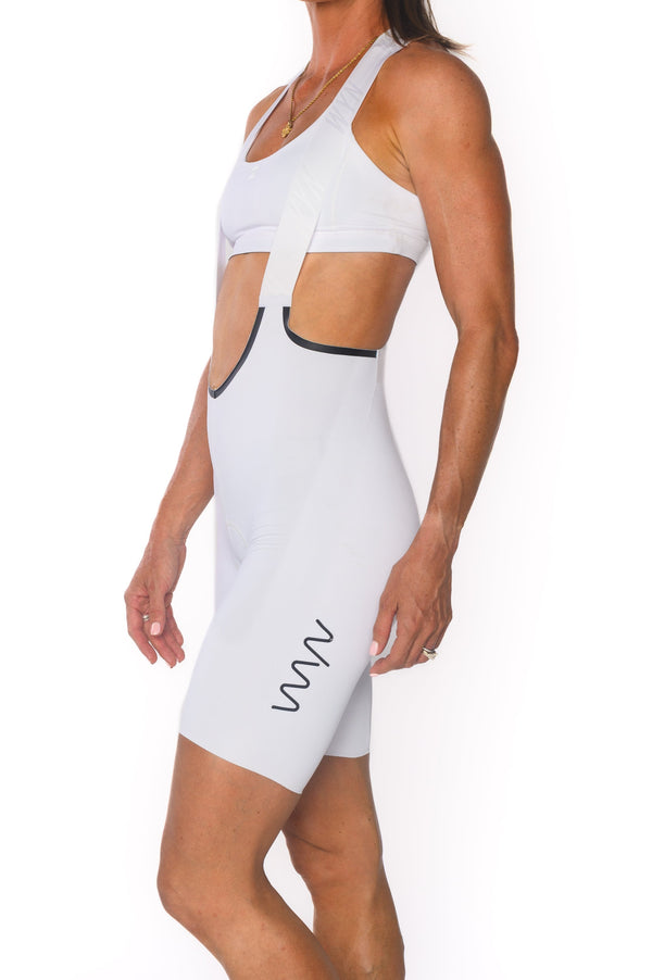 Women's Velocity 3.0 Cycling Bib Shorts - White