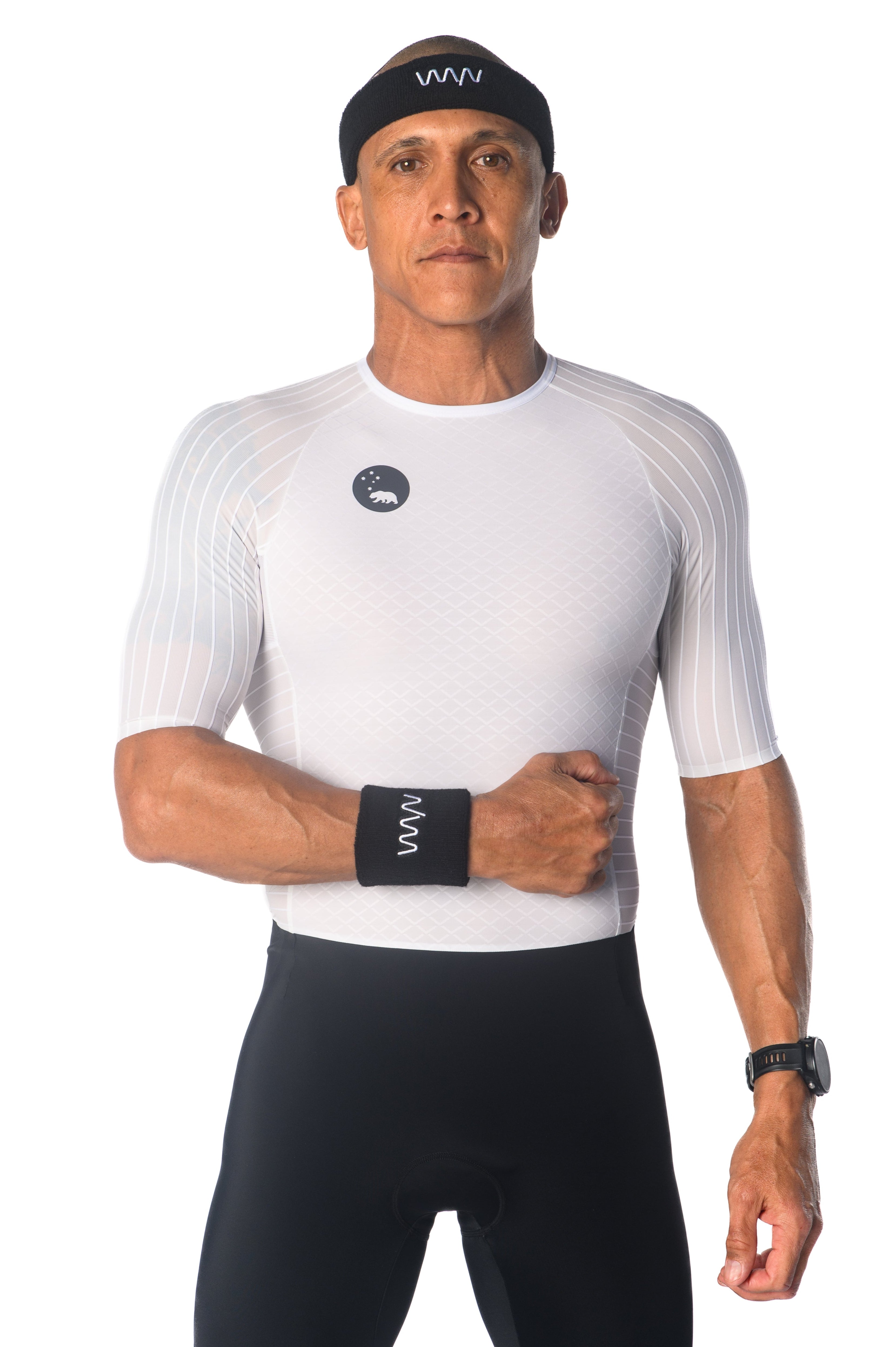 WYN Signature Sweatband Set - Black