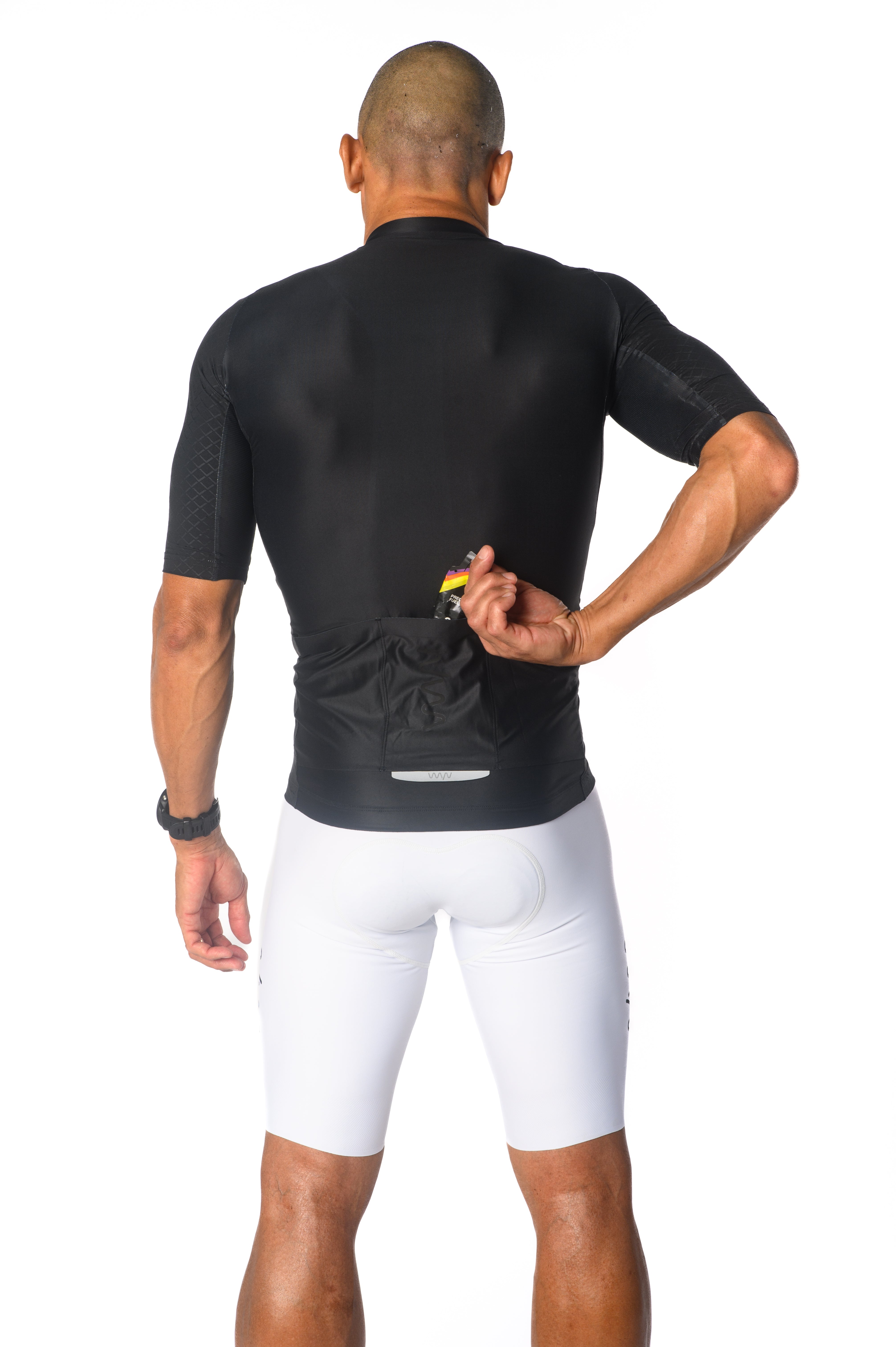 Men's LUCEO Pro Racer Cycling Jersey - Black