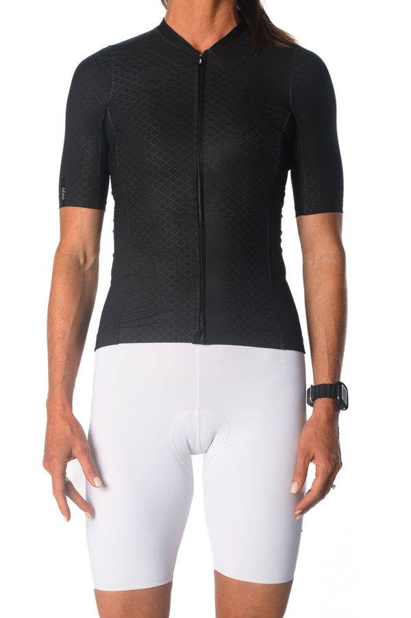 Women's LUCEO Pro Racer Cycling Jersey - Black