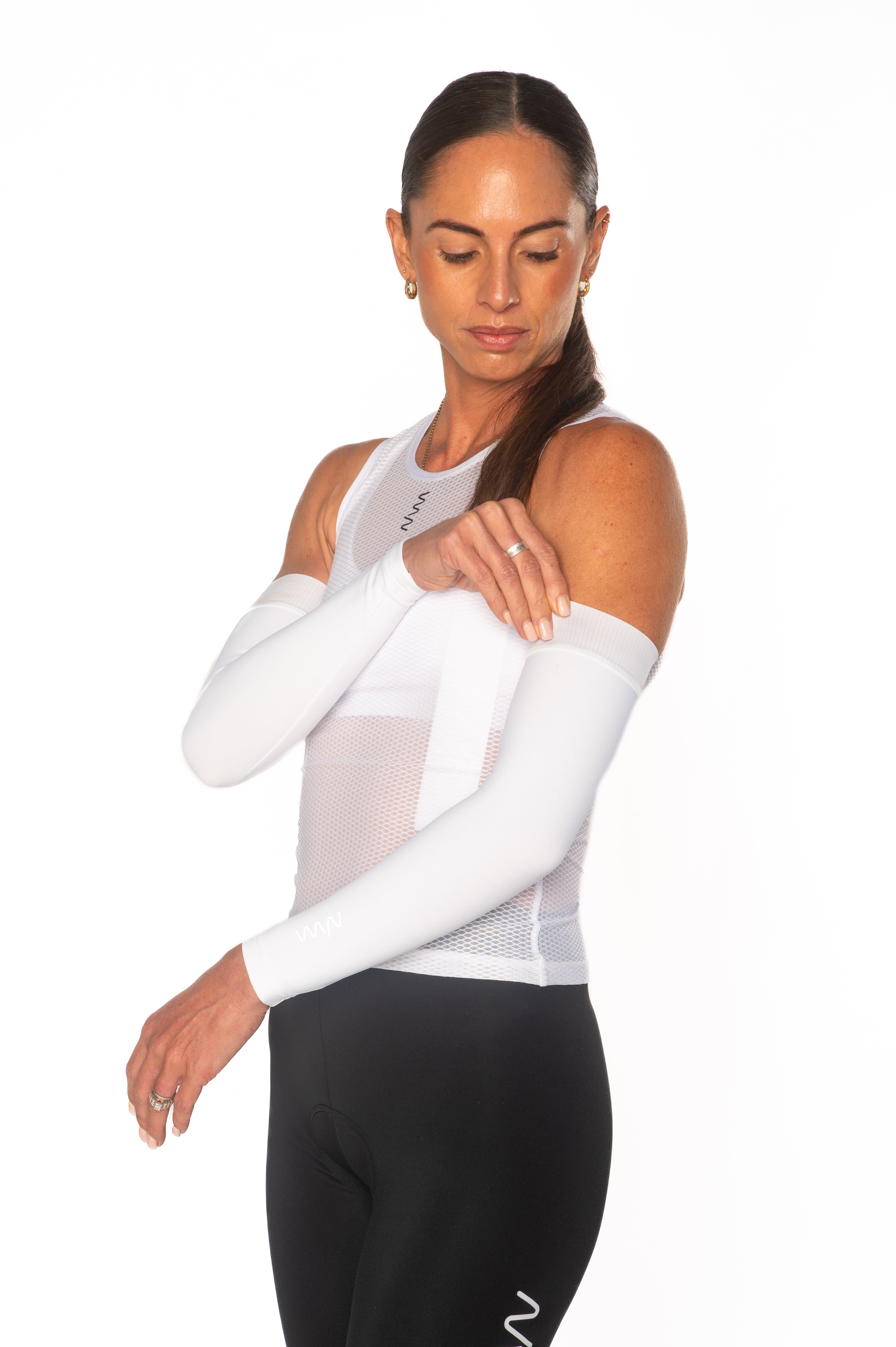Unisex Arm Warmers - White