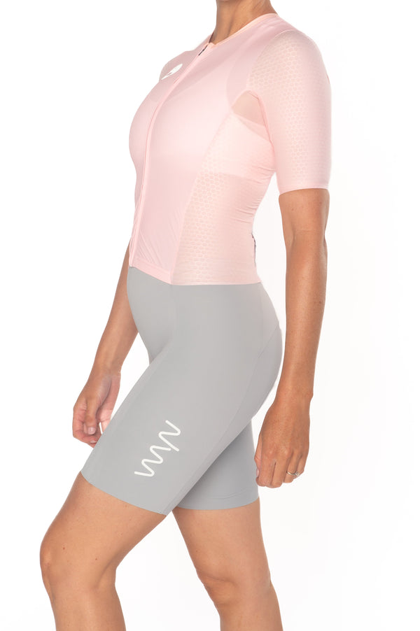 Women's LUCEO+ Aero Tri Suit - Pink/Platinum