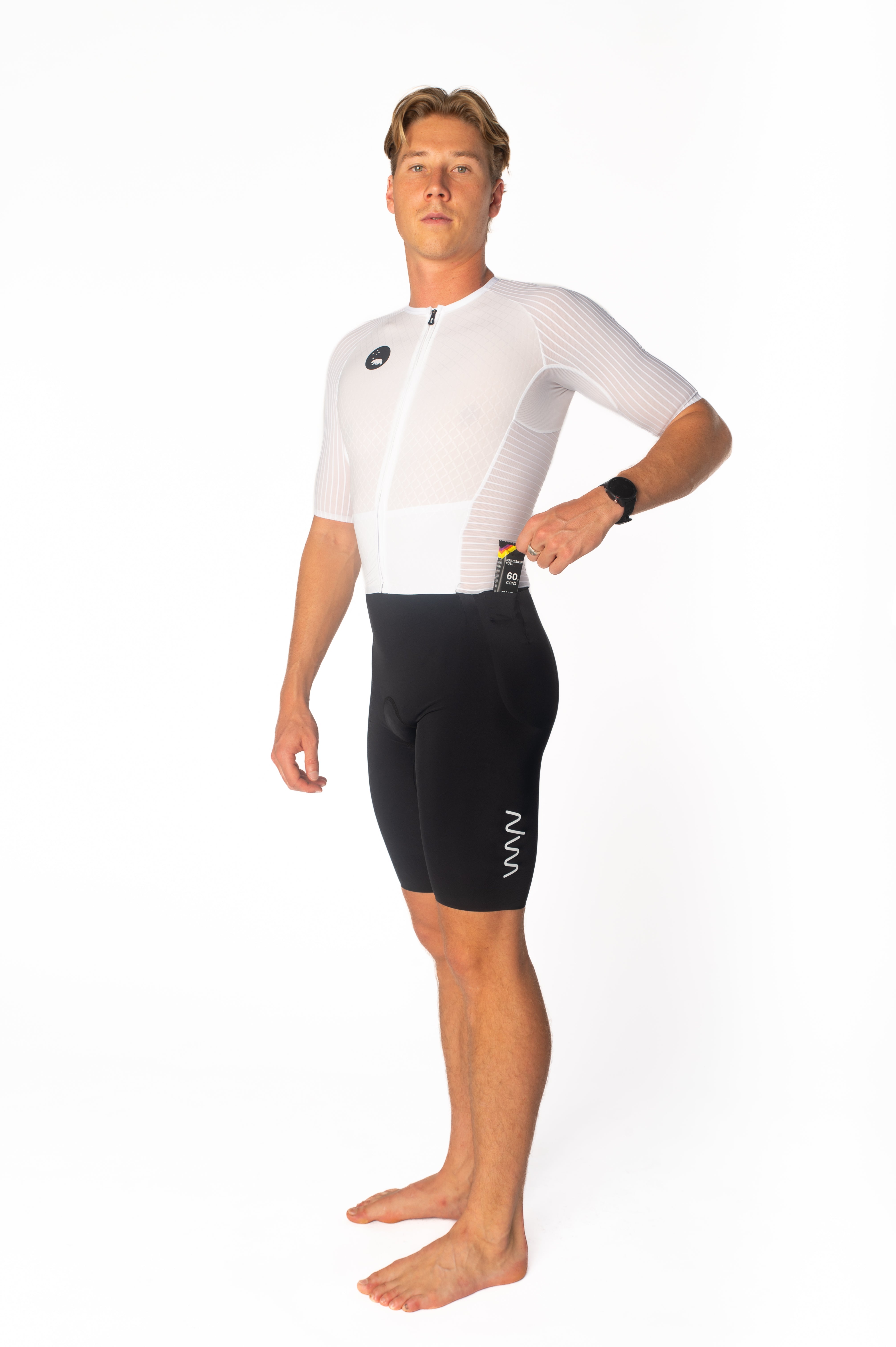 Performance トライスーツ　UNISON WHITE Men's CdA Tri Suit - White