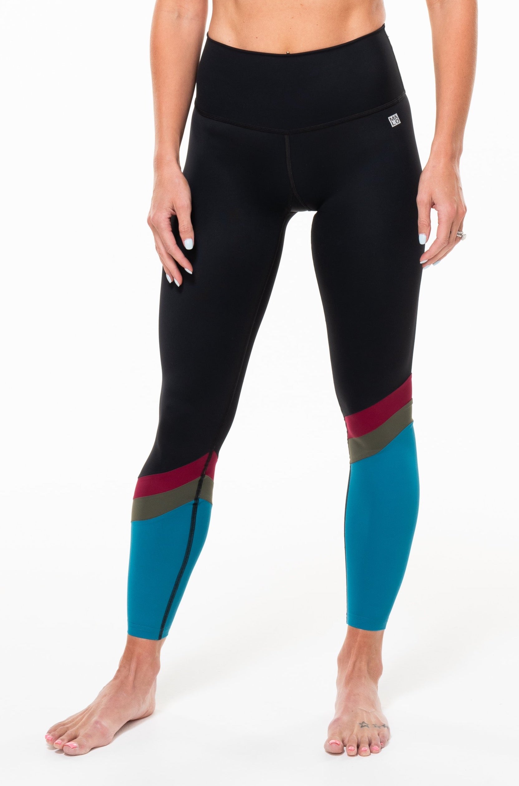 Pulse Hi Rise Luxe Leggings. Black high-waisted leggings. Athleisure leggings.