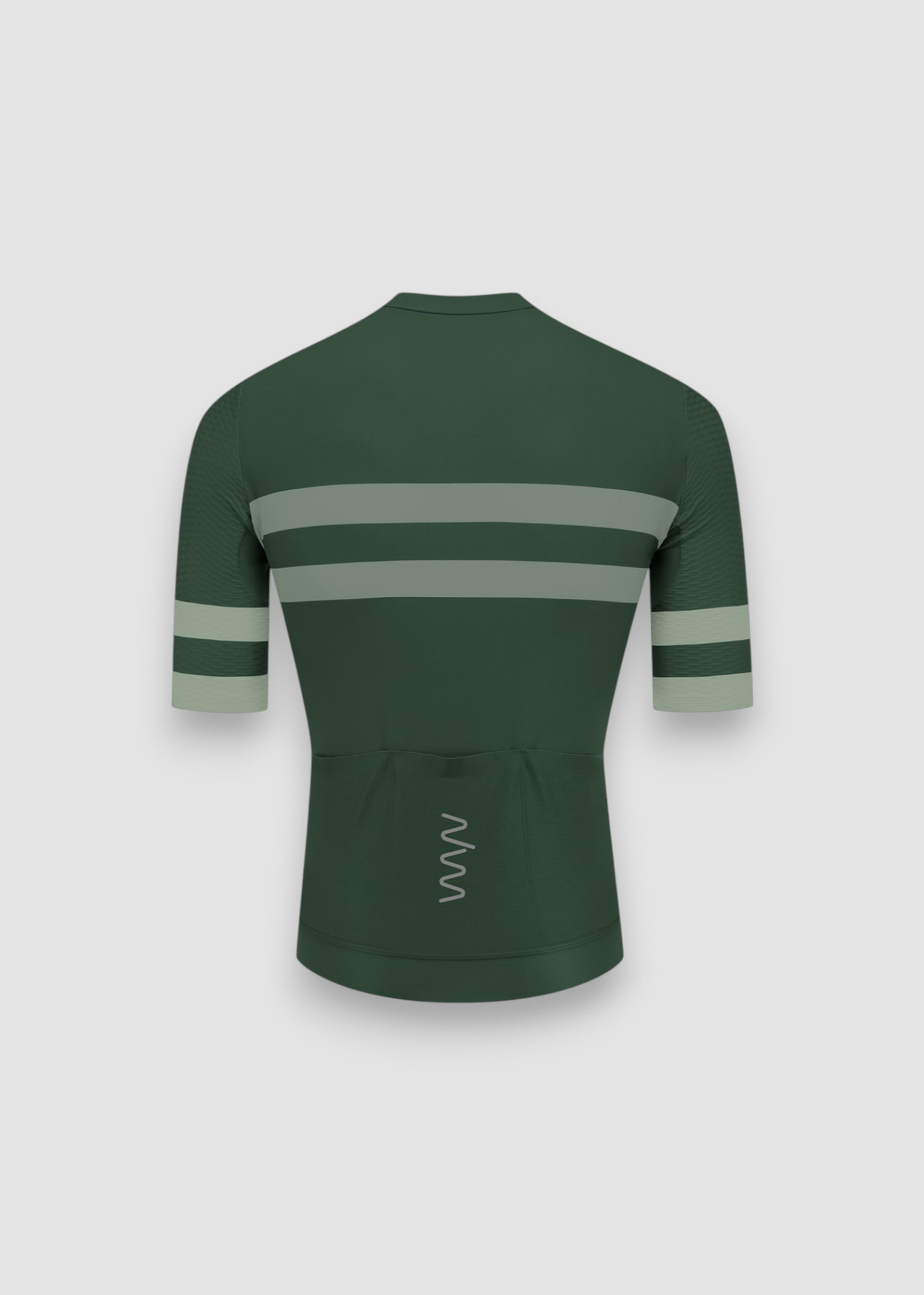 Men's Training Day Cycling Jersey - Evergreen/Ivory