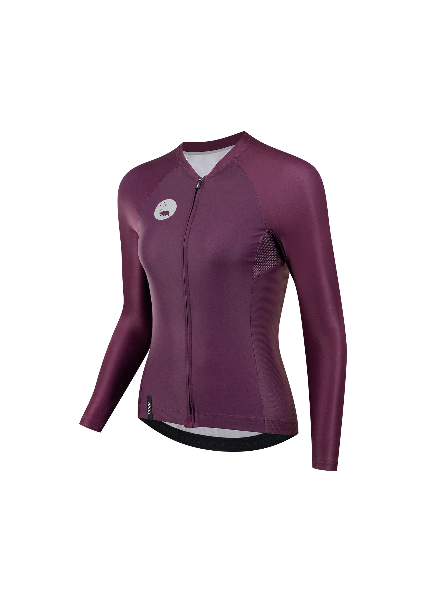 Women's Lightweight Long Sleeve Cycling Jersey - Tyrian