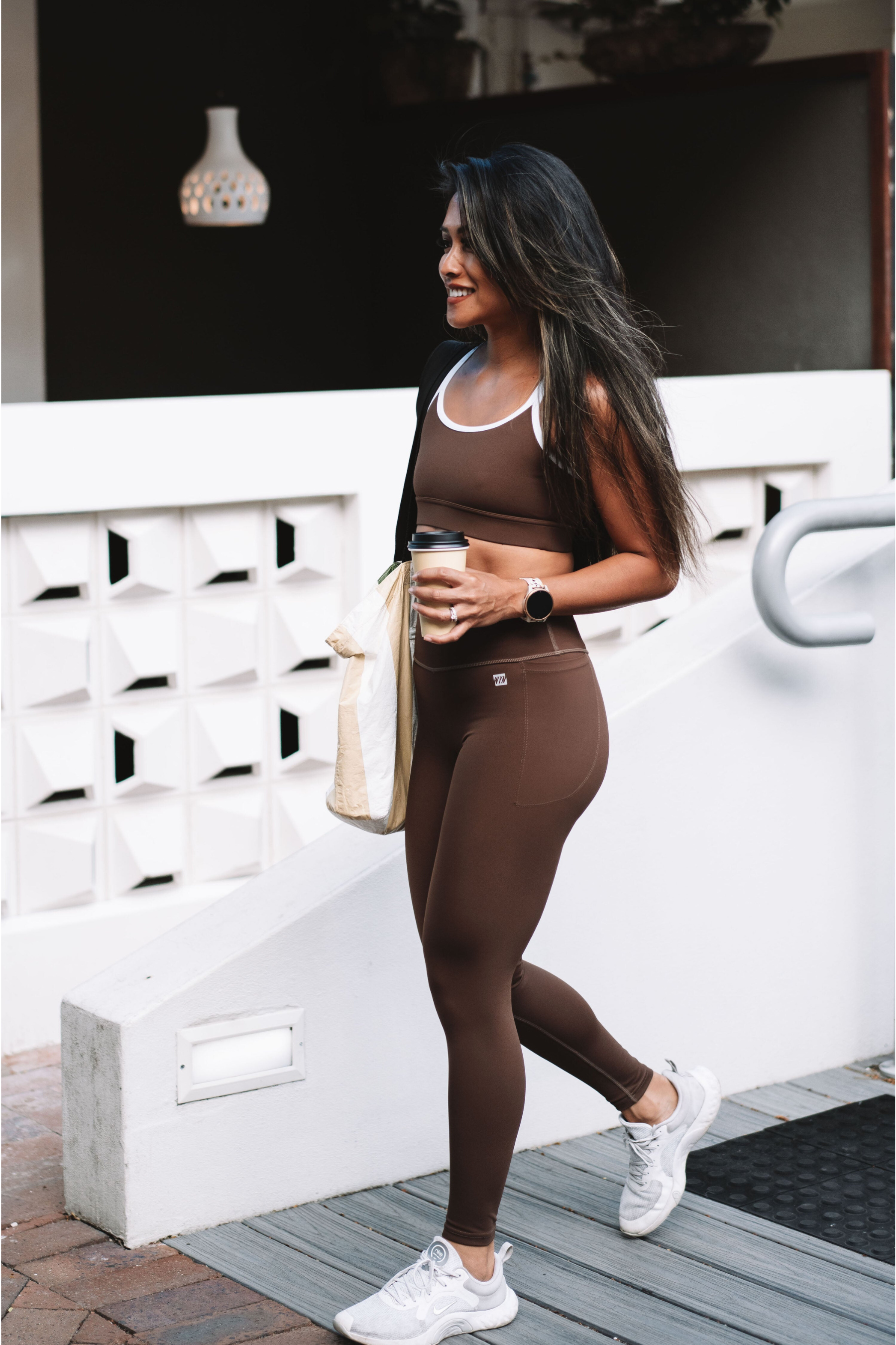 Women's Flow & Go Full Length Legging - Cocoa