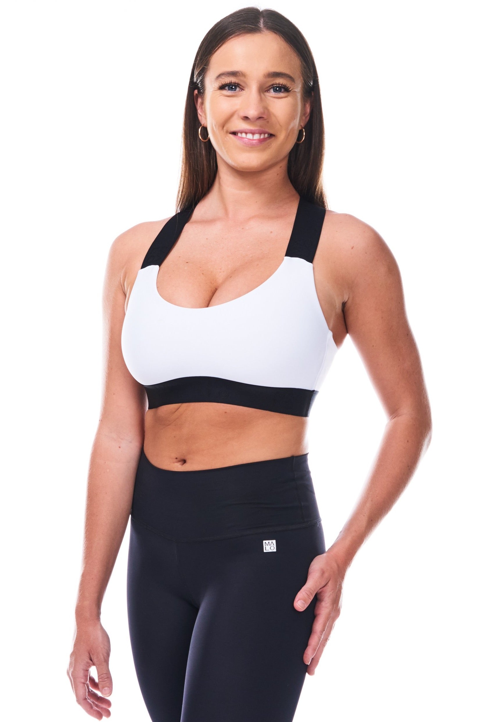 WYN by MALO wander bra - black/white