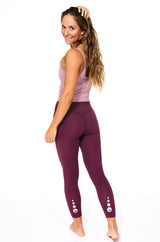 WYN by MALO flow and go 7/8 tights - shiraz
