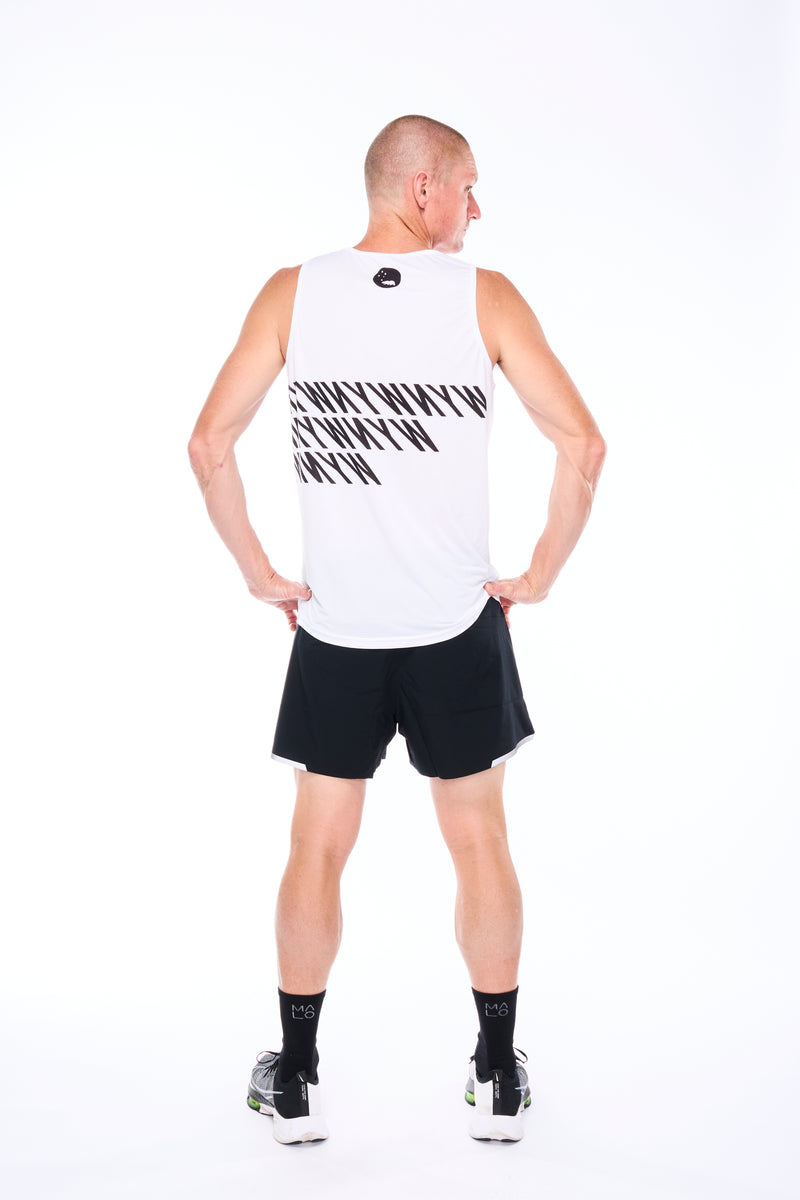 WYN by MALO Men's fly tank - white