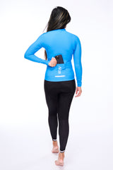 women's thermal cycling jacket - electric blue