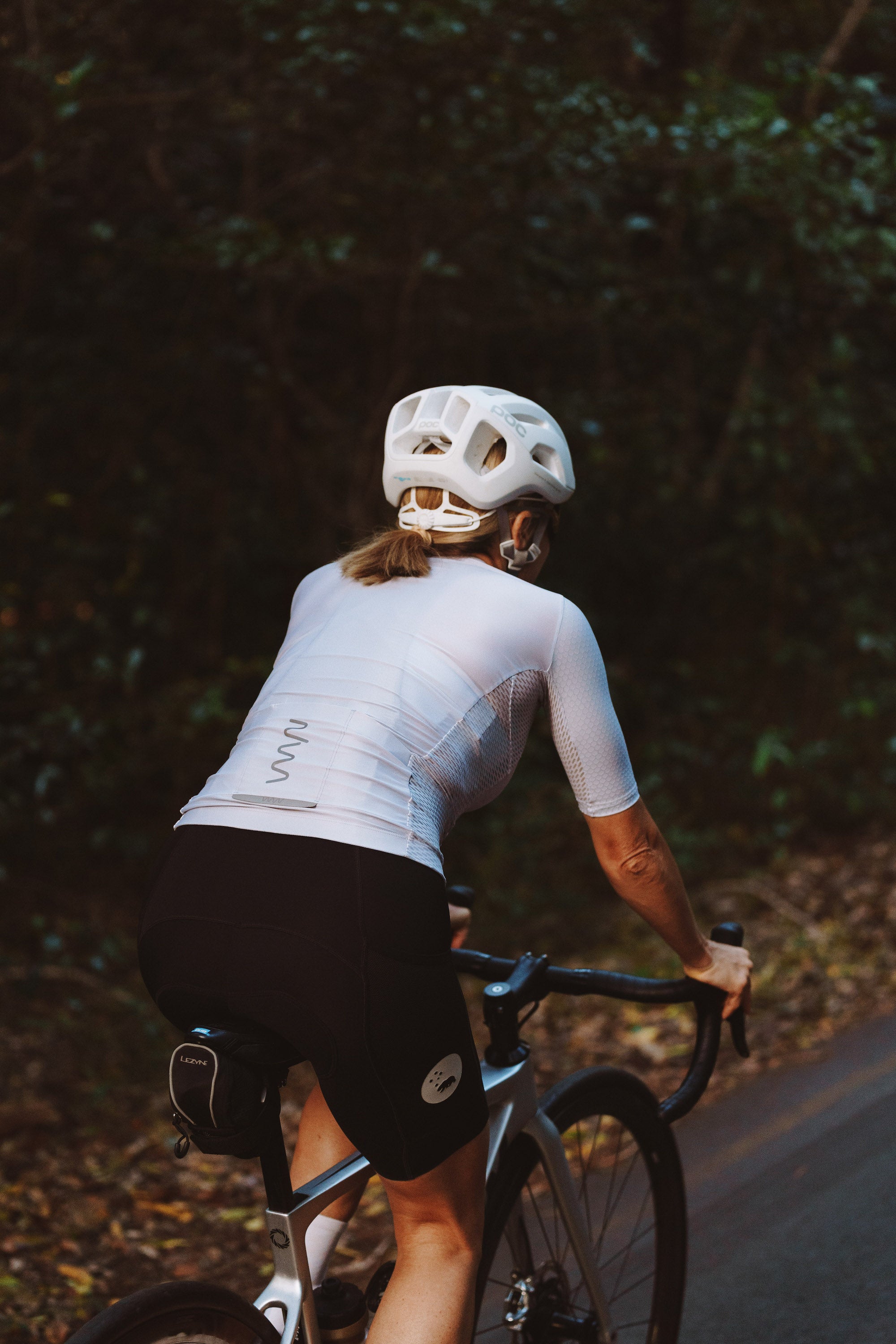 women's LUCEO hex racer cycling jersey - silver