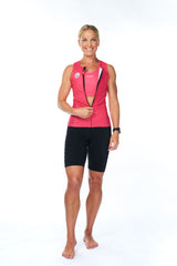 women's tri classics sleeveless top - raspberry
