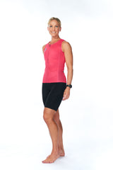 women's tri classics sleeveless top - raspberry