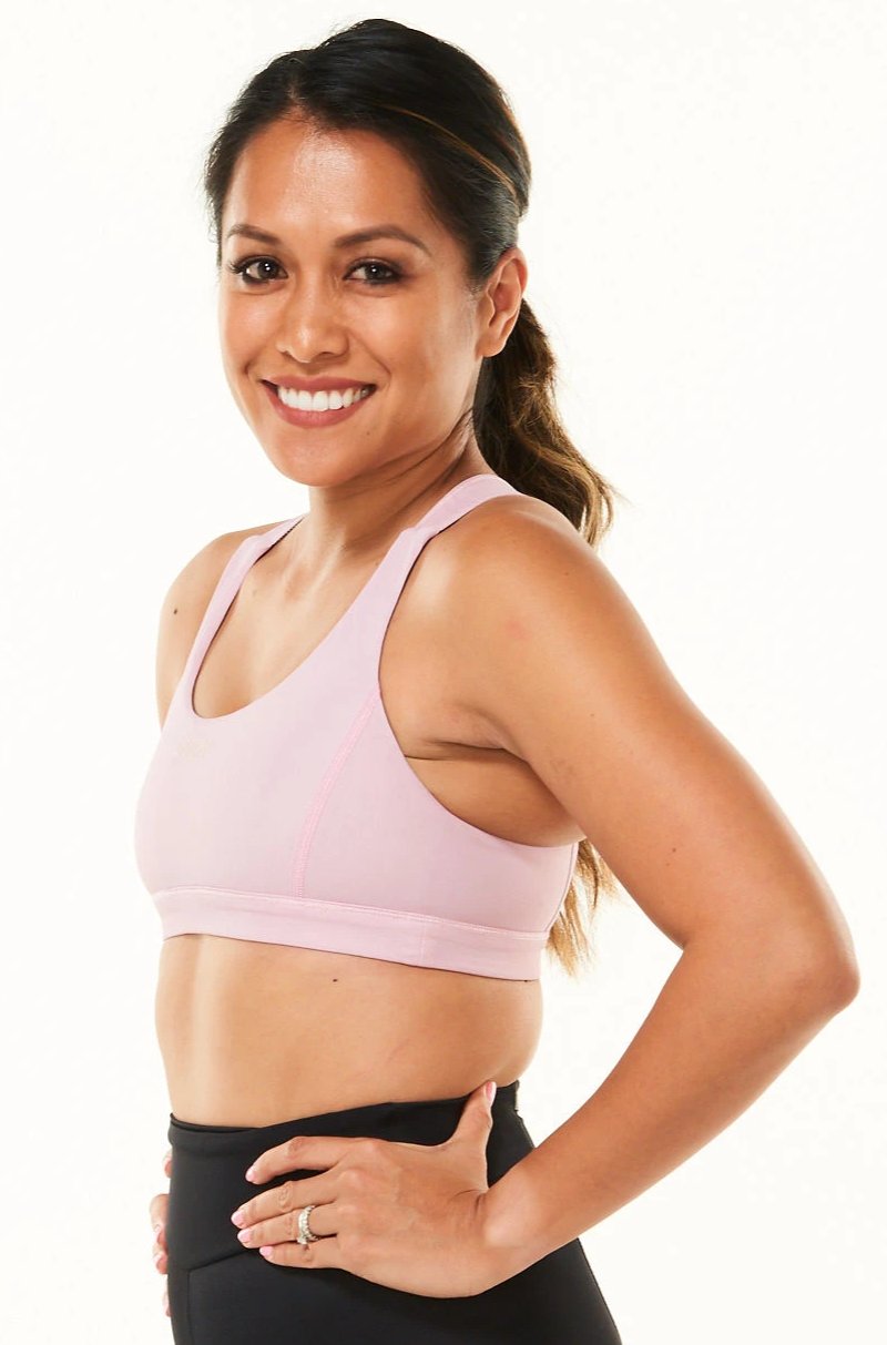 WYN republic pink sports bra. Sports bra with light to moderate support and coverage.