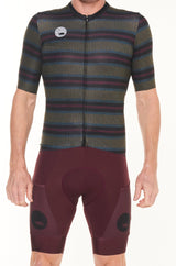 men's ROAM premium cycling jersey - alt stripe black
