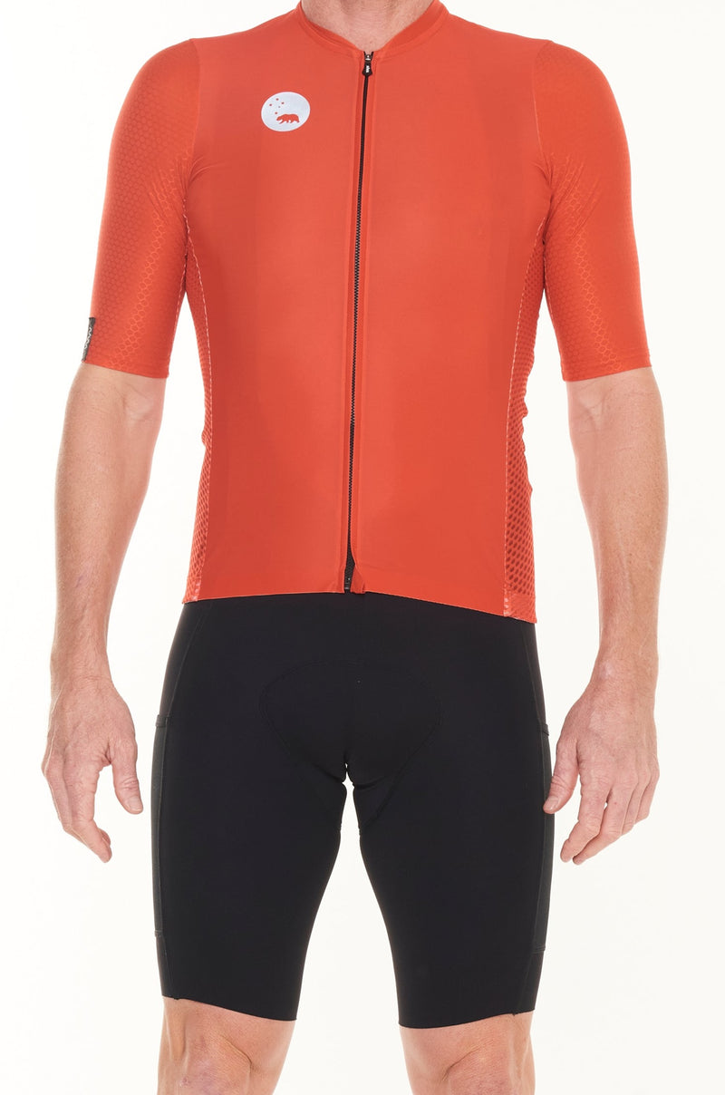 men's LUCEO hex racer cycling jersey - flame