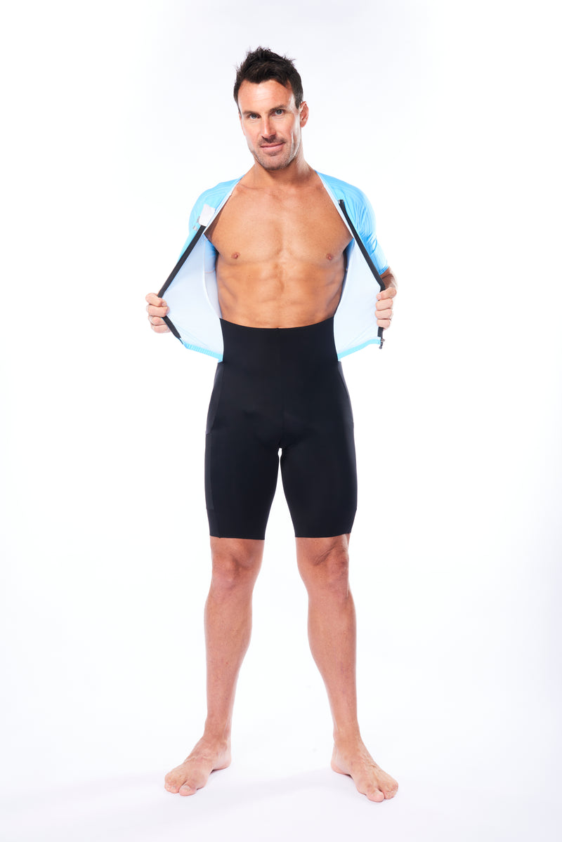men's hi velocity X triathlon suit - sky blue
