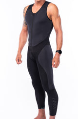 Men's Thermal Cycling Tights. Black bib shorts to keep you warm in cold weather.