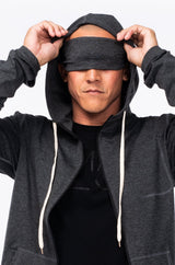 WYN by MALO men's ultimate travel hoodie - slate heather