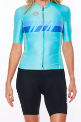 women's MANA premium cycling jersey  - makai