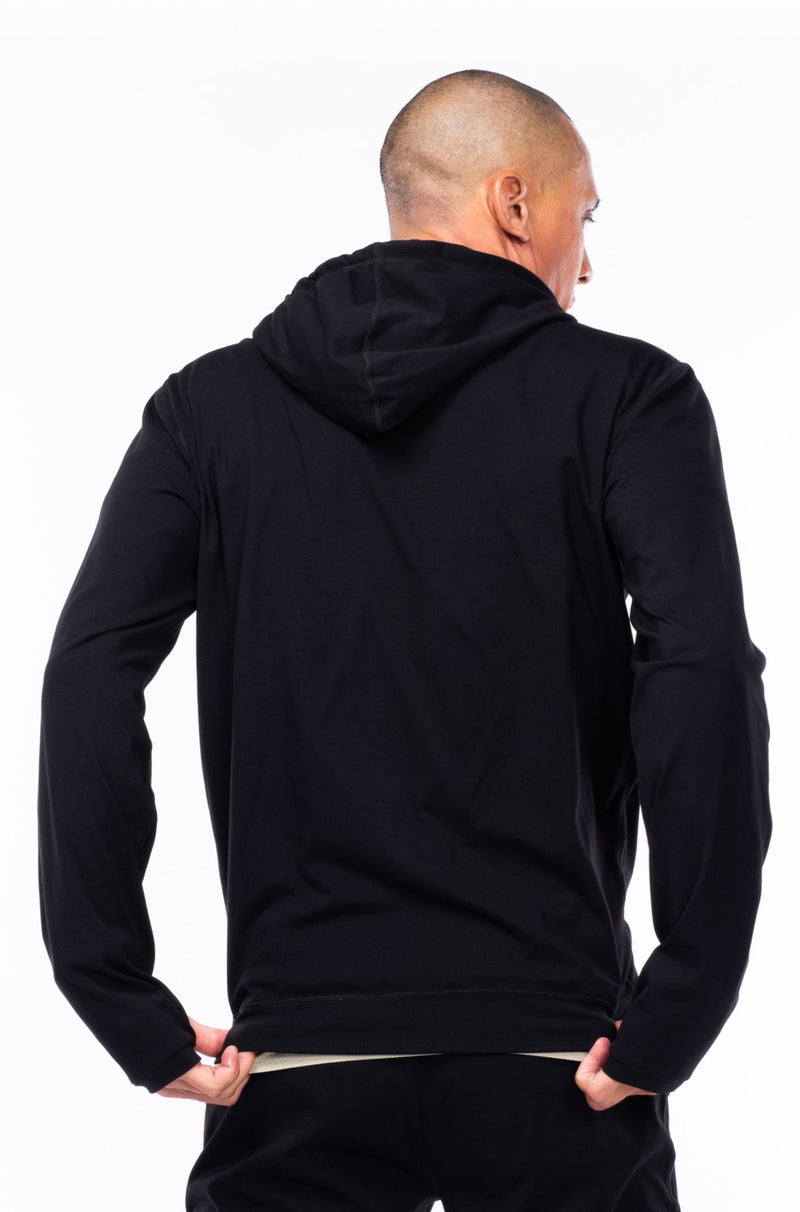 WYN by MALO men's ultimate travel hoodie - black