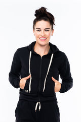 WYN by MALO women's ultimate travel hoodie - black