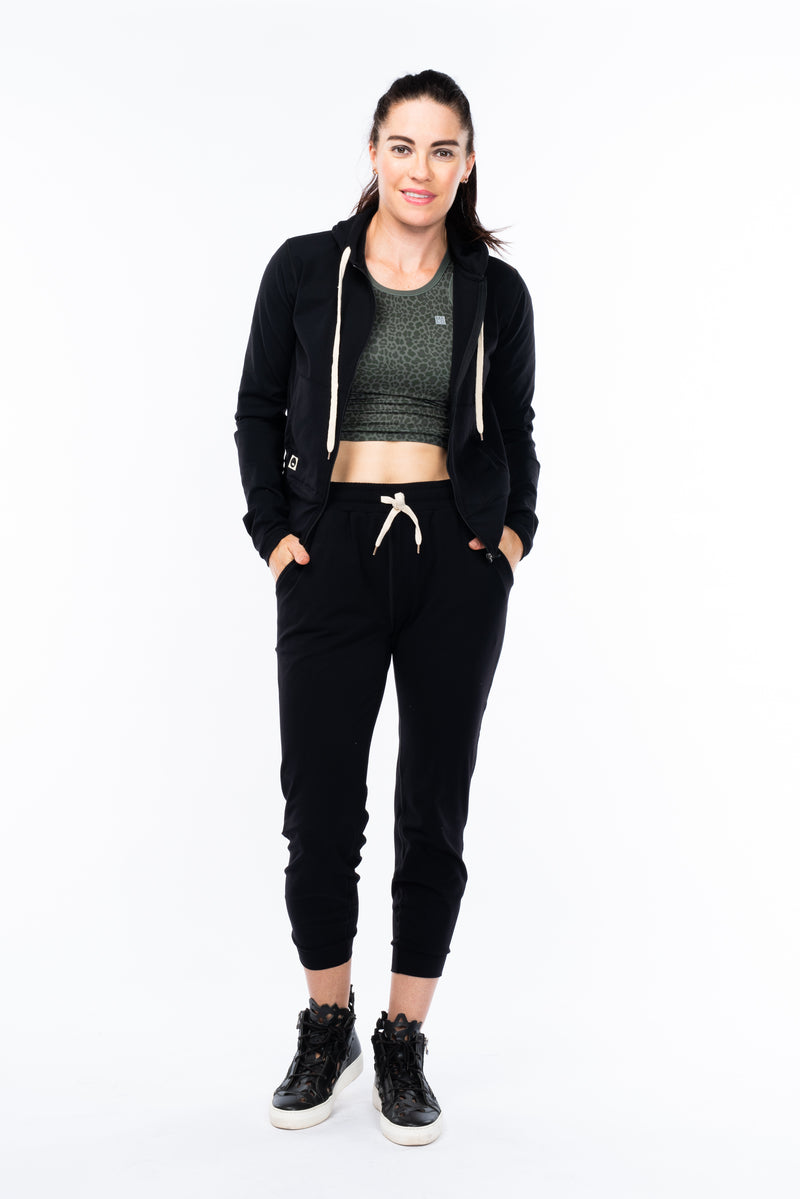 WYN by MALO women's ultimate travel hoodie - black