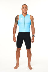 men's tri classics sleeveless suit  - sky blue
