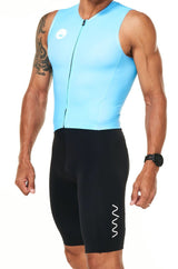 men's tri classics sleeveless suit  - sky blue