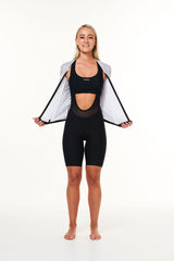 women's lightweight long sleeve cycling jersey - silver