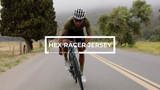 women's LUCEO hex racer cycling jersey - sky blue