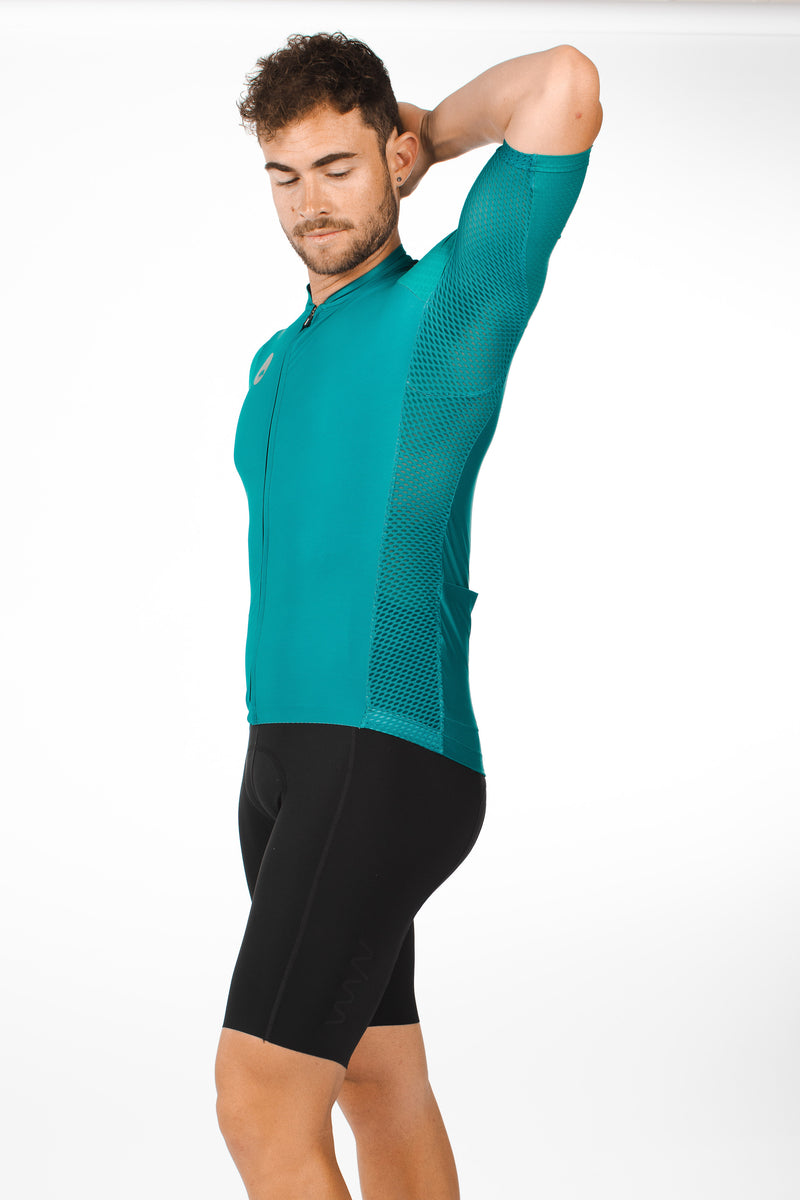 men's LUCEO hex racer cycling jersey - jade