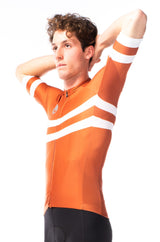 men's mojave premium cycling jersey - rust