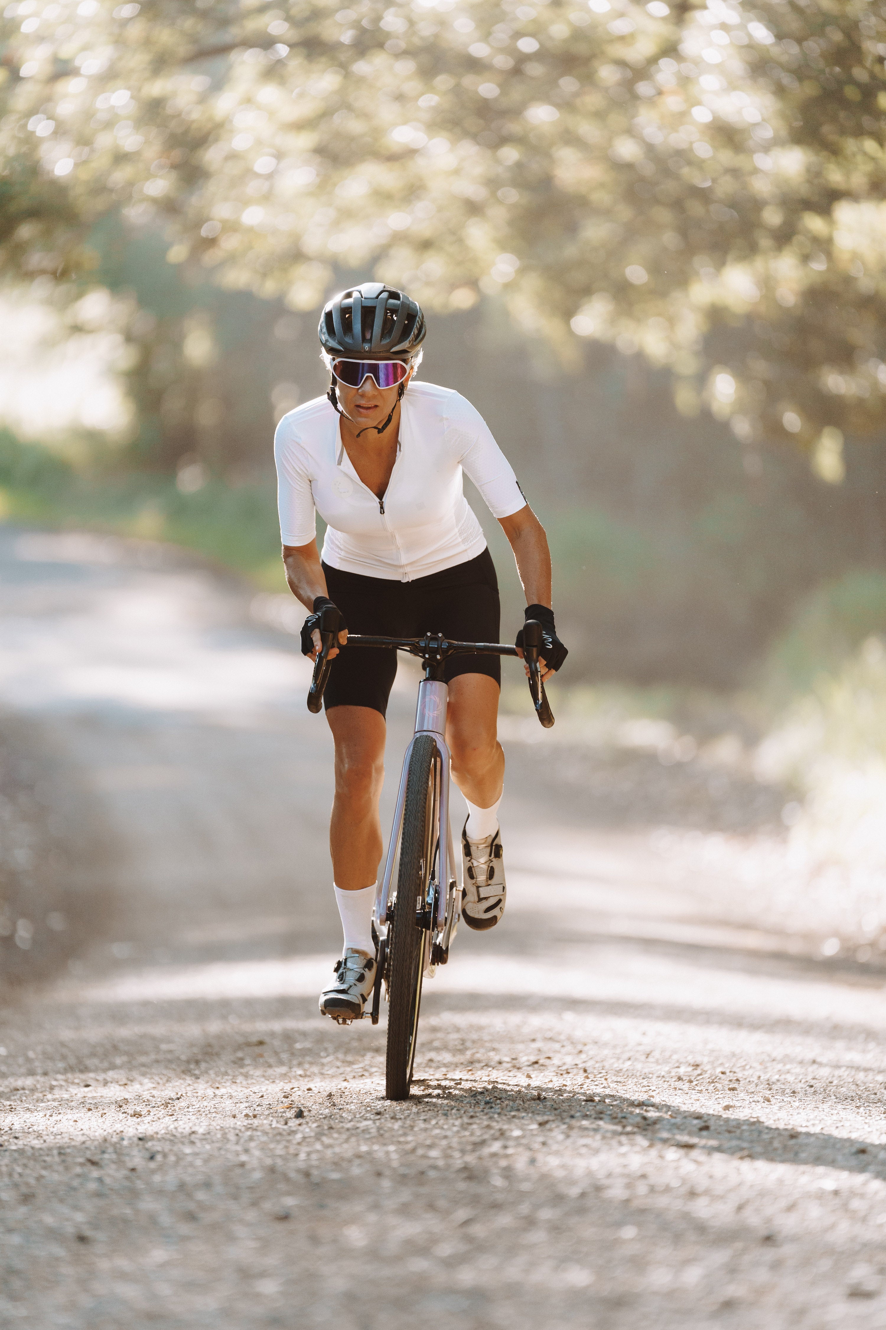 Women's LUCEO Hex Racer Cycling Jersey - White